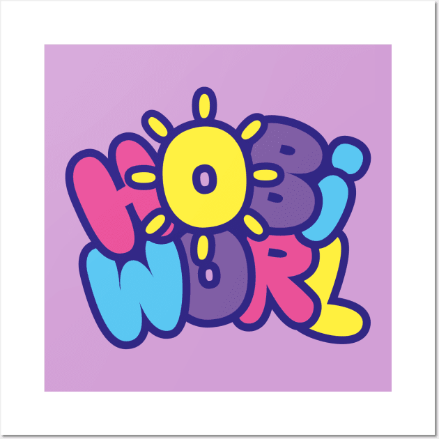 HOBI WORLD - Pastel version. Wall Art by Duckieshop